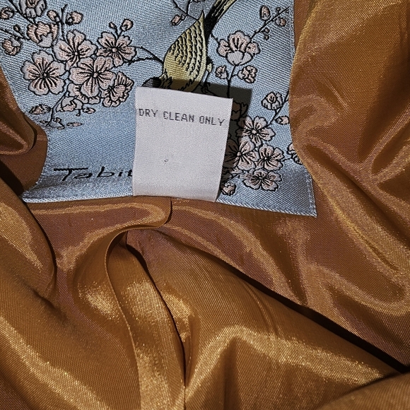 Anthropologie Tabitha Gold Terrace House Jacket Wool Blend Sz 2 Ruffle Preppy - Picture 14 of 14